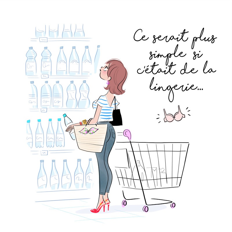 illustration magalie F supermarche eaux.jpg - Magalie F | Virginie